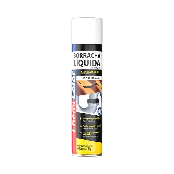 Borracha Liquida Spray 400Ml Branca Chemicolor