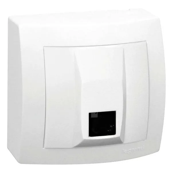 Tomada Para Telefone Rj11 2 Fios Para Instalações Aparentes Com Canaletas Do Sistema X 675017 Sistema X Pial Legrand