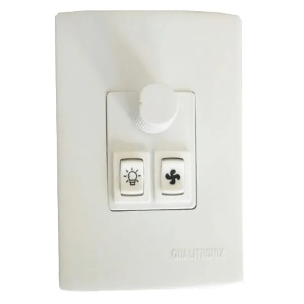 Controle p/ Ventilador e Lâmpada (Ventilador 1 Lâmpada) Qualitronix