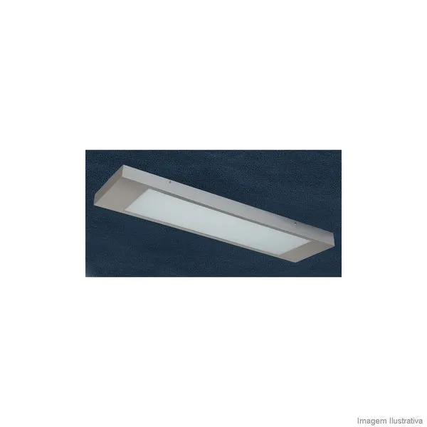Luminária de sobrepor escovada 2x20W 2 lâmpadas Pantoja