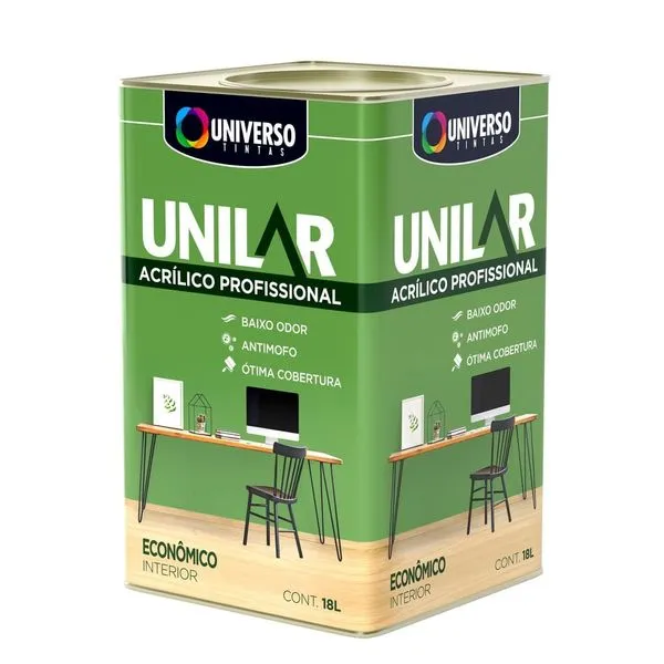 Tinta Acrílica Unilar Profissional Interior Palha Fosco 18l Universo Tintas