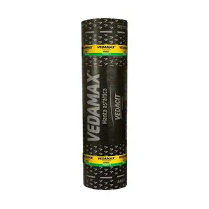 Manta Asfáltica Vedamax Poliéster 3mm 10m² Vedacit Manta asfáltica Vedamax poliéster 3mm preto 10m² Vedacit