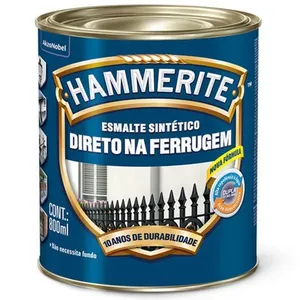 Tinta Esmalte Hammerite Coral Brilhante Preto 800ml