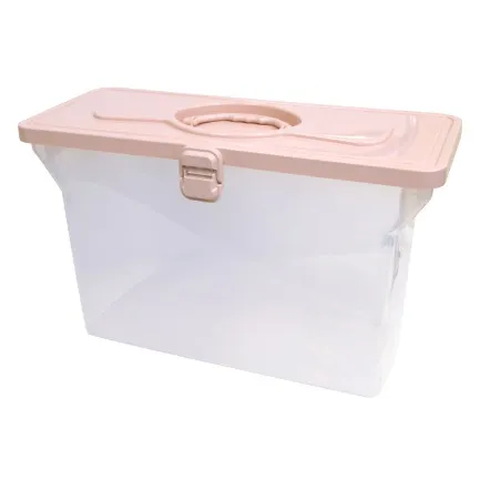 Maleta organizadora empilhavel rosa Dello