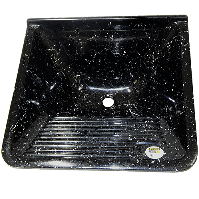 Tanque De Lavar Roupa Granitado 60X57 39L Tdf Preto Onix Corso