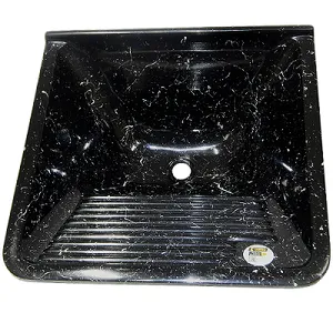 Tanque De Lavar Roupa Granitado 60X57 39L Tdf Preto Onix Corso