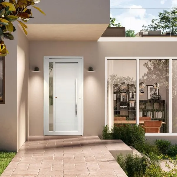 Porta Pivotante Visione PVC Tecplus100 216x120cm Esquerda Brimak