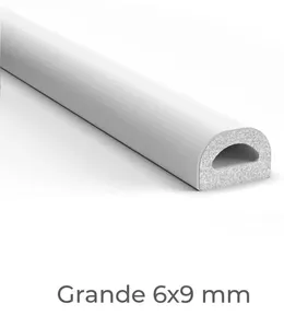 Veda Fresta Porta e Janela Comfort Door Branco 6mm 6 Metros