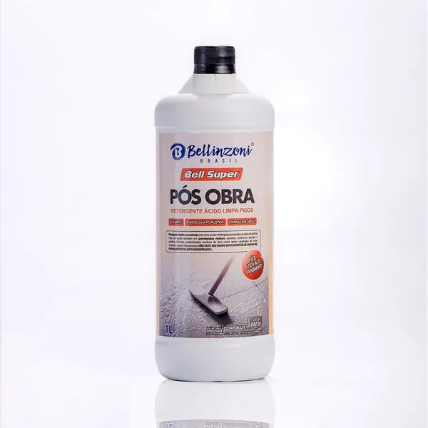 Detergente Concentrado Pós-Obra Ácido Bell Super 1 L Bell Italy Bell Super Pós Obra Ácido Bell Italy