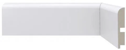 Rodapé de Poliestireno Santa Luzia 446 Branco 240x1,5x7cm