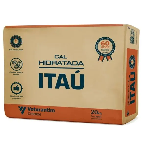 Cal Hidratada CH III 20Kg Itaú Cal Hidratada Ch Iii 20kg Itau Votorantim