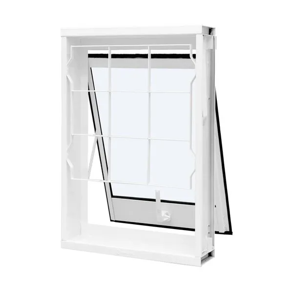 Janela Maxim-ar Grade Quadriculada Vidro Liso 60X60X12 Qualitysol Ramassol