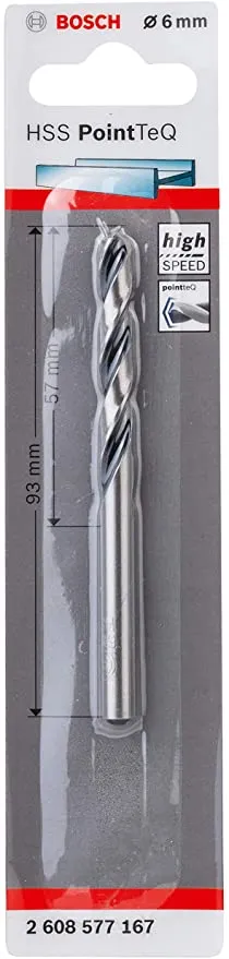 Broca Para Metal Aço Rápido 6,0mm Bosch