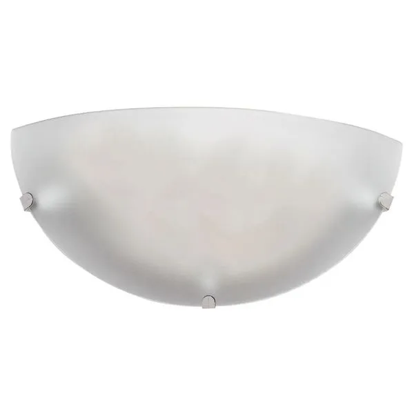 Arandela de vidro fosco Clean 30cm 60W jateado Bronzearte