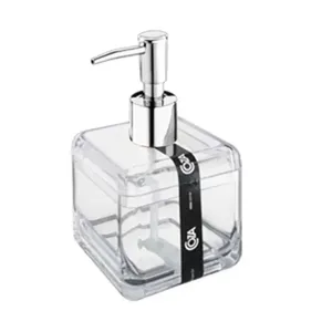 Porta sabonete líquido Cube 330ml cristal Brinox