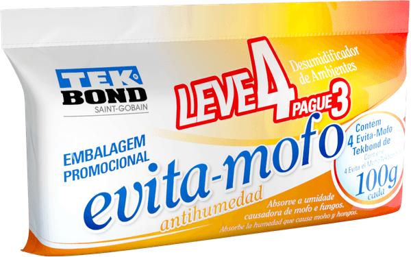 Kit Evita Mofo 100G Com 4 Unidade Tekbond