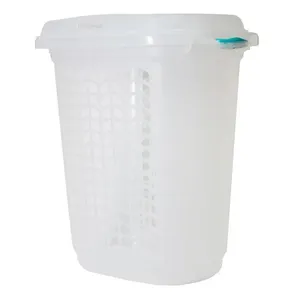 Roupeiro 46.4 Litros com Tampa Sanremo Telado 265 Cristal