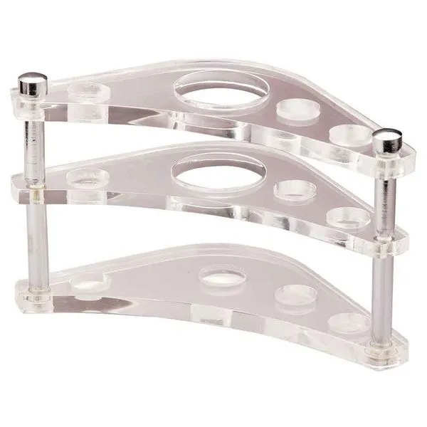Porta escova de dentes oval cristal Formacril
