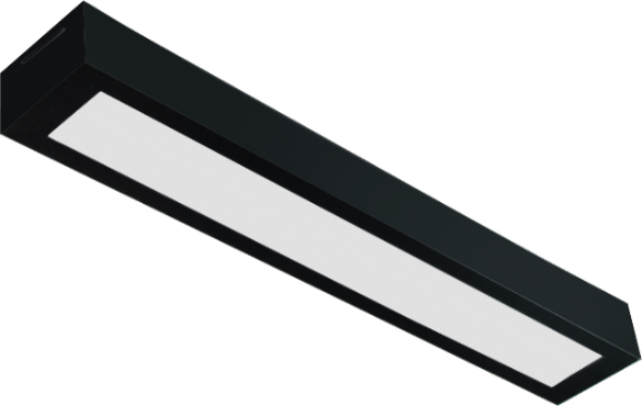 Luminaria Led Valencia 18W 65X10 Retangular Preto 4000K Bivolt Tualux