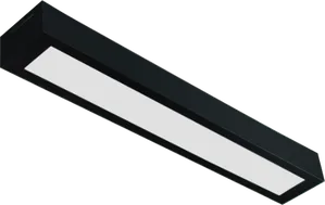 Luminaria Led Valencia 18W 65X10 Retangular Preto 4000K Bivolt Tualux