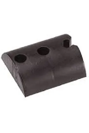 Calco Para Telha Pequena Ondulada 3 Furos Preto 04 Peças Fixtil