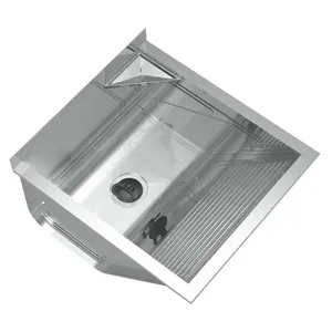 Tanque com Válvula e Suporte 32 Litros Aço Inox Brilhante Ghel Plus Tanque com Válvula e Suporte de Fixação Aço Inox 43,3X50,6cm 32L