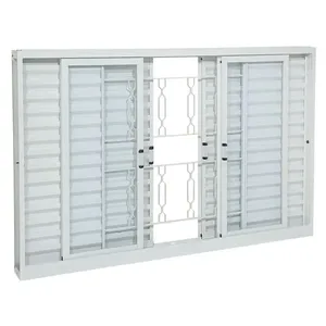 Janela Veneziana Aço Branco Grade Elo 6 Folhas 100x120x12 Prátika Sasazaki