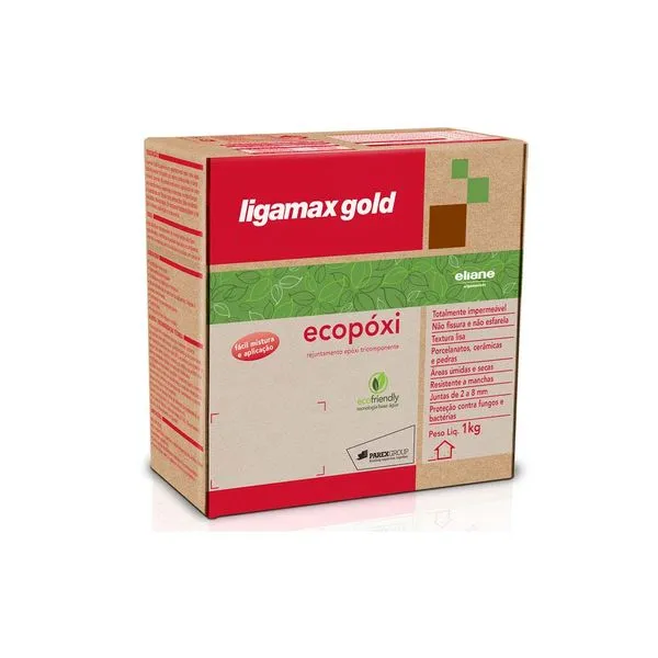 Rejunte Ecopóxi Ligamax Gold 1kg Branco