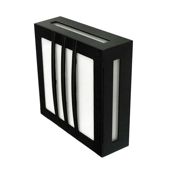 Balizador de alumínio para 1 lâmpada G9 3W 5000K 220V TBQ 20 preto Taschibra