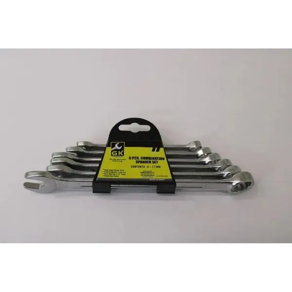 Jogo de Chaves Combinadas com 6 Peças 8 a 17mm Novipro Jogo de Chave Inglesa Combinadas c/ 6 Unidades (8, 10, 12, 13, 14 e 17mm) Novipro