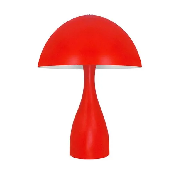 Abajur de alumínio para 1 lâmpada E27 Amanita vermelho fosco Taschibra