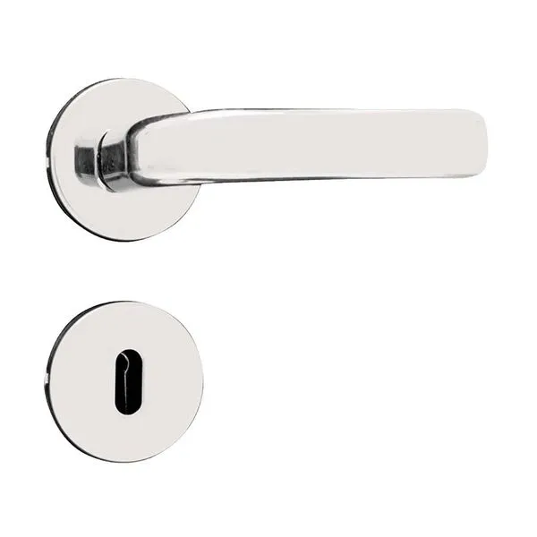 Fechadura interna de aço zamac Stilo com roseta cromada MGM