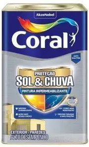 Tinta Acrílica Coral Proteção Sol e Chuva Branco 18L