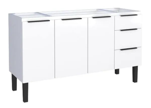 Gabinete para Cozinha Jupiter 145x85x50cm Aço Cozimax Gabinete para Cozinha Jupiter 145x85x50cm Aço Branco