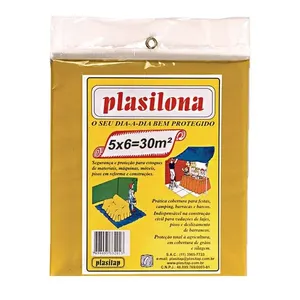 Lona Plástica Pc 5mx6m Amarela Plasilona Plasitap