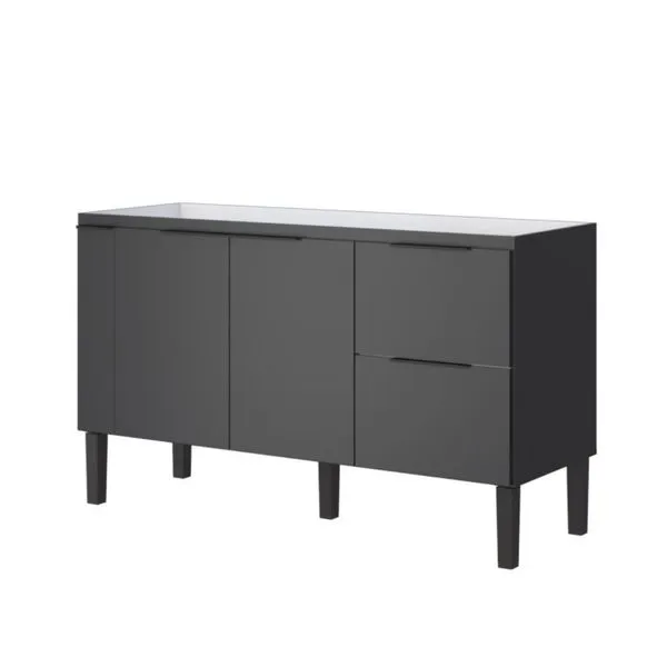 Gabinete para Cozinha Cisne 145x51,5x86cm MDP/MDF Cozimax Gabinete para Cozinha Cisne 145x51,5x86cm MDP/MDF Preto