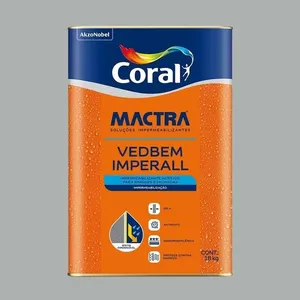 Tinta Acrílica Impermeabilizante Imperall 10 em 1 Cinza 18Kg Mactra