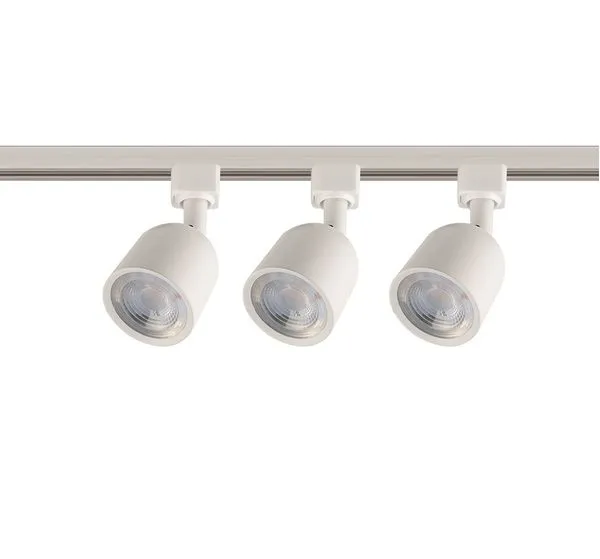 Kit Trilho Alumínio 3 Spots Abs Pc LED 15W Bivolt 6500K - Branco - Blumenau