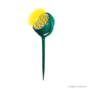 Spot LED Itapuã luz direta com 19 LEDs verde com luz amarela 2W Iluctron