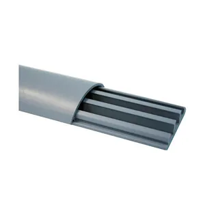 Canaleta de Piso Helapiso HellermannTyton 52x14mm 2 Metros Cinza Canaleta De Piso 52X14X2000mm Hp-2 Helapiso Hellermanntyton