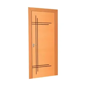 Folha de porta decorada frisada Belíssima 09 210x92cm mogno Randa
