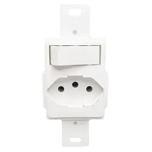 Interruptor Simples E Tomada 10A Para Condulete Branco Dicompel