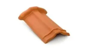 Cumeeira Colonial Cerâmica Resinada Vermelha 41x21cm Barrobello