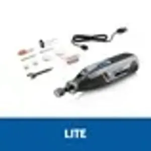 Micro Retífica Dremel Lite a Bateria de Lítio 4V Max com 10 Acessórios Micro Retífica Life Bateria de Lítio de 4V Max com 10 Acessórios Dremel