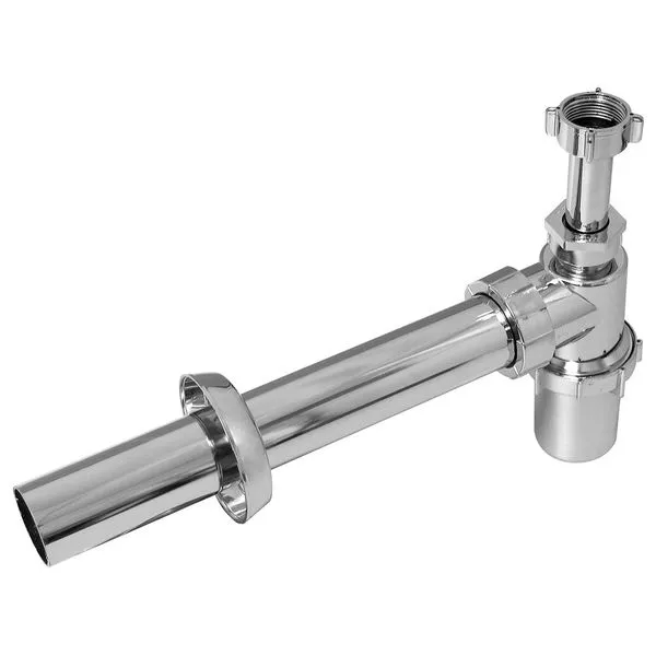 Sifão copo de plástico ABS 1" x 40mm SC6 cromado Astra