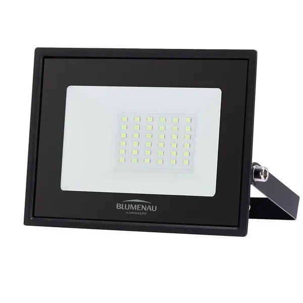 Refletor Tech Led IP65 Alumínio 50W Luz Verde Bivolt Blumenau Iluminação