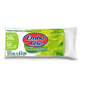 Saco Lixo Embalixo Sustentavel 30L 30 Sacos