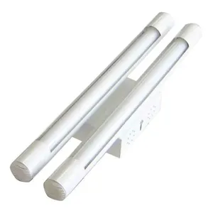 Luminária tubular com reator para 2 lâmpadas fluorescentes 20W branca Tualux