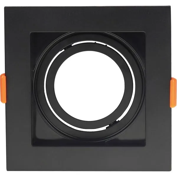 Spot Embutir Orbital Pc AR70 Preto LLumm Bronzearte