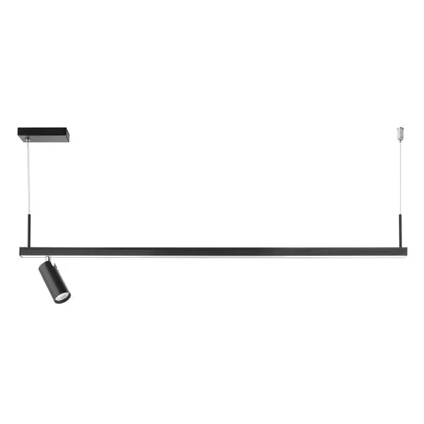 Pendente Misto 16W MR11 Preto 127V LLumm Bronzearte